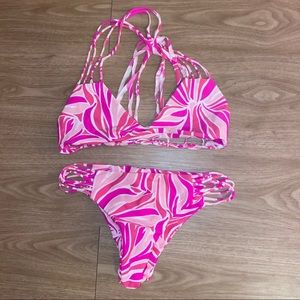 Mikoh Banyans pink bikini set NWOT
